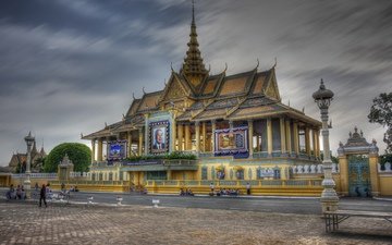 дворец, камбоджа, пномпень, дворец короля