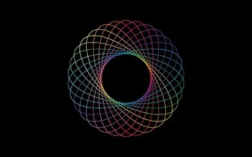 дизайн, тень, сфера, круги, спираль, черный фон, линия, круг, симметрия, иллюстрация