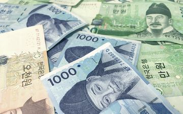 азия, деньги, валюта, купюры, корея