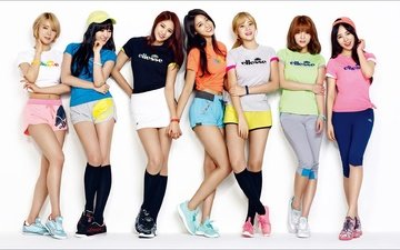 улыбка, взгляд, девушки, волосы, азиатки, k-pop, k-поп, chanmi, hyejeong, jimin, mina, seolhyun, yuna, чоа, ссх, корейская группа