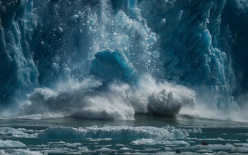 вода, море, лёд, шторм, ледник, marc adamus