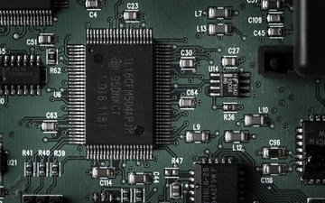 makro, hintergrund, mikrochip, chip, integrierte schaltung