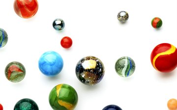 шары, разноцветные, шарики, белый фон, марблс, марблз