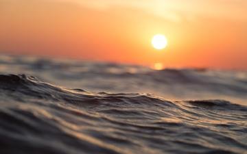 вода, солнце, волны, море