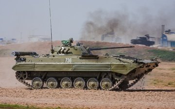 russland, panzertechnik, bmp-2, polygon lehren