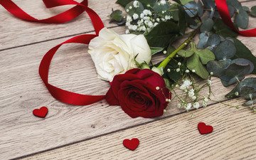 цветы, розы, любовь, сердечки, романтик, валентинка