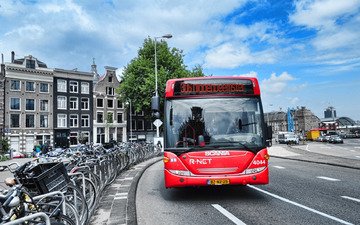 город, автобус, амстердам, экскурсия